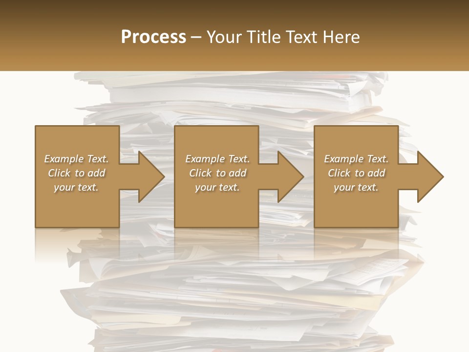 White Office File PowerPoint Template