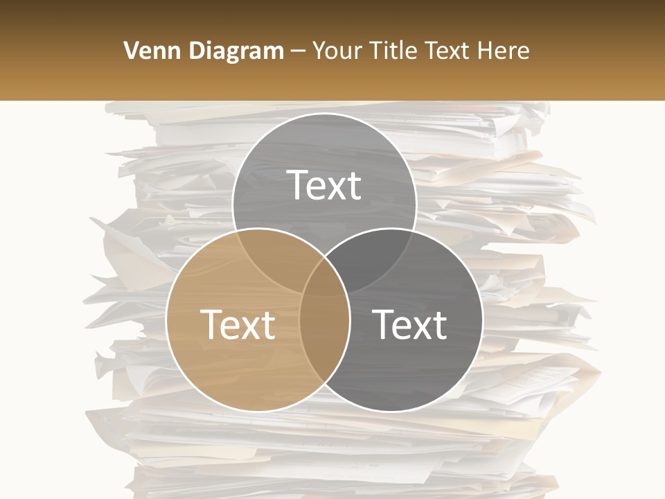 White Office File PowerPoint Template