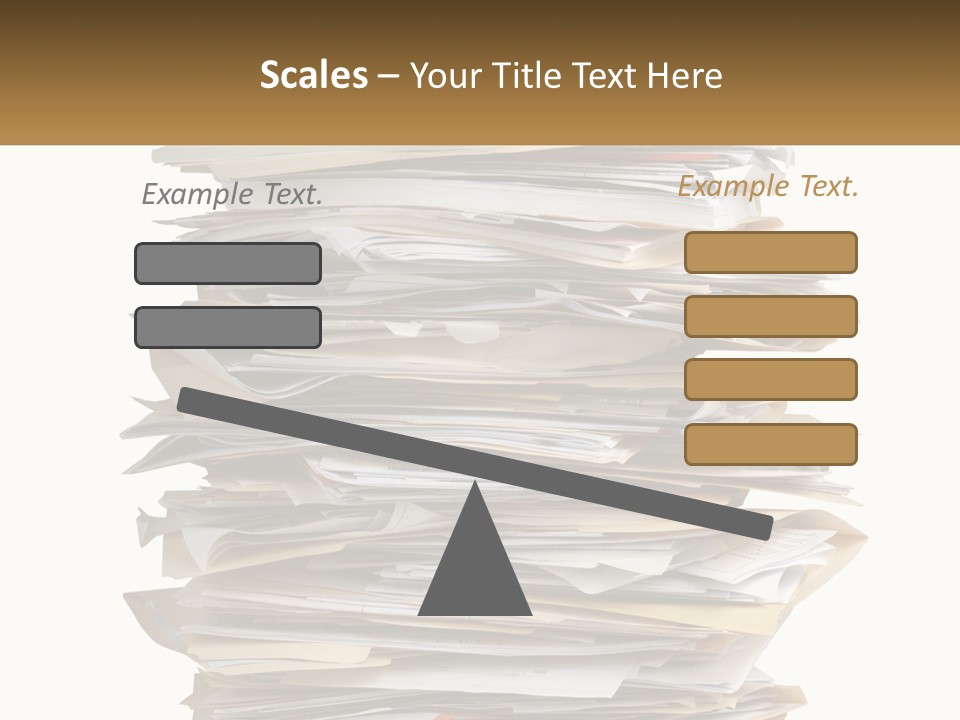 White Office File PowerPoint Template