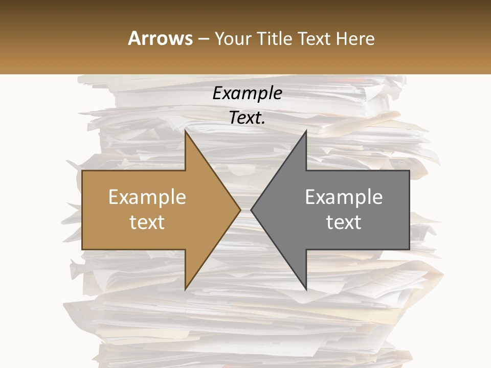 White Office File PowerPoint Template