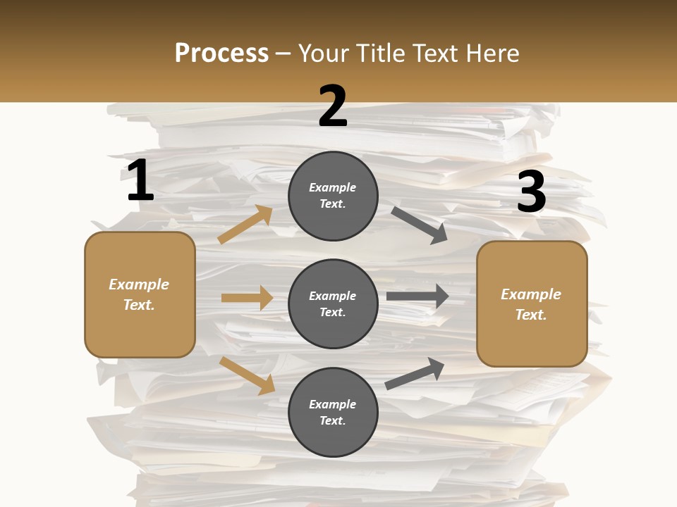 White Office File PowerPoint Template