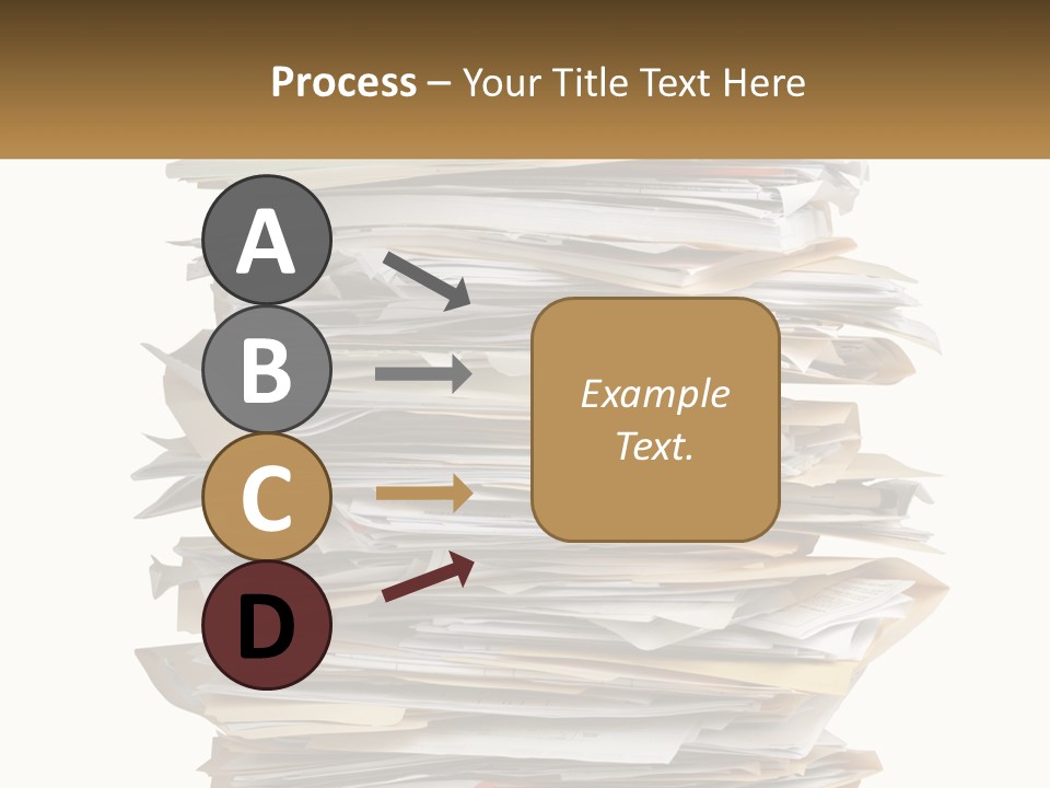 White Office File PowerPoint Template