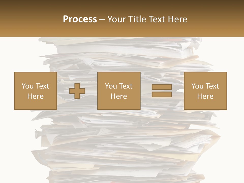 White Office File PowerPoint Template