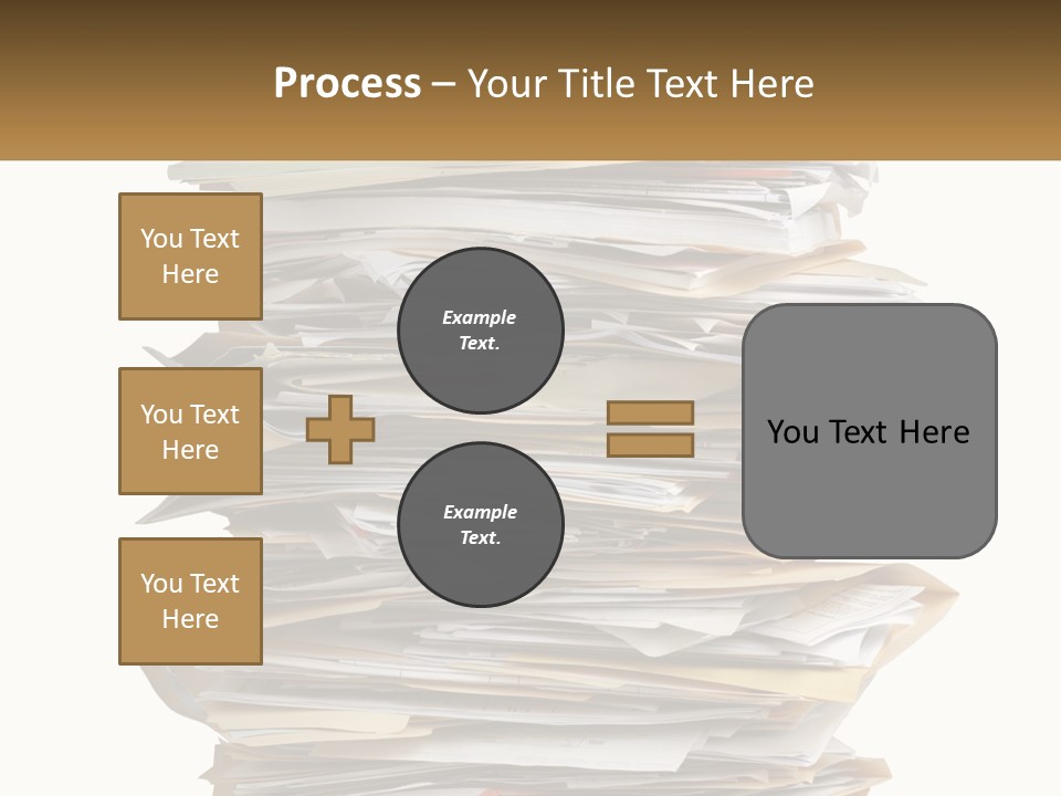 White Office File PowerPoint Template