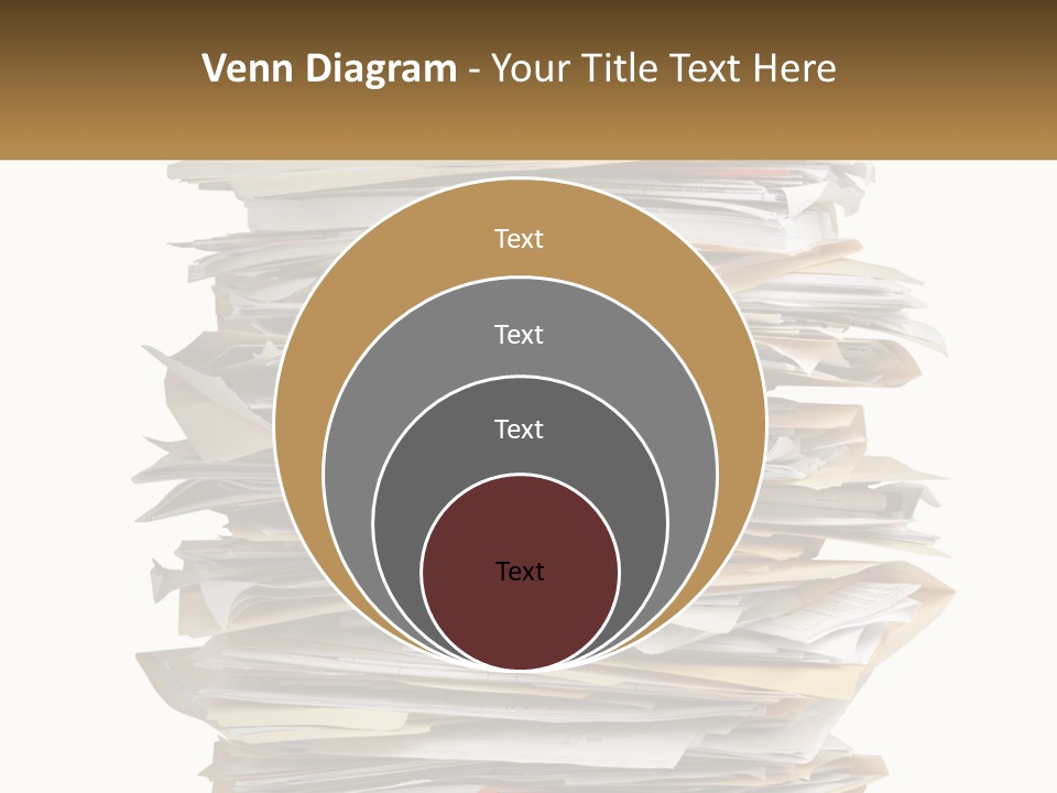 White Office File PowerPoint Template