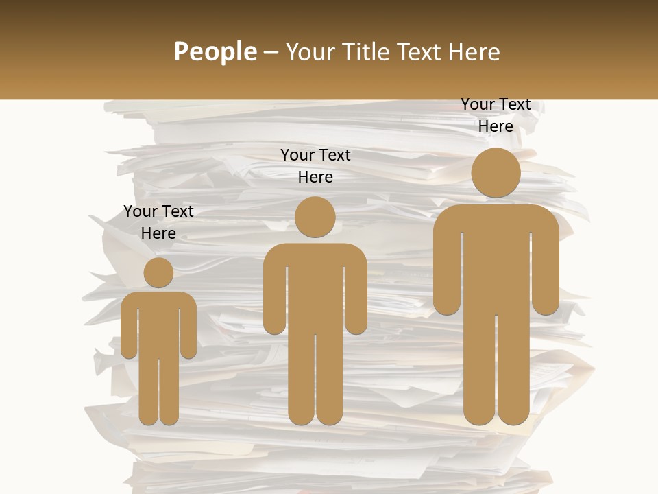 White Office File PowerPoint Template