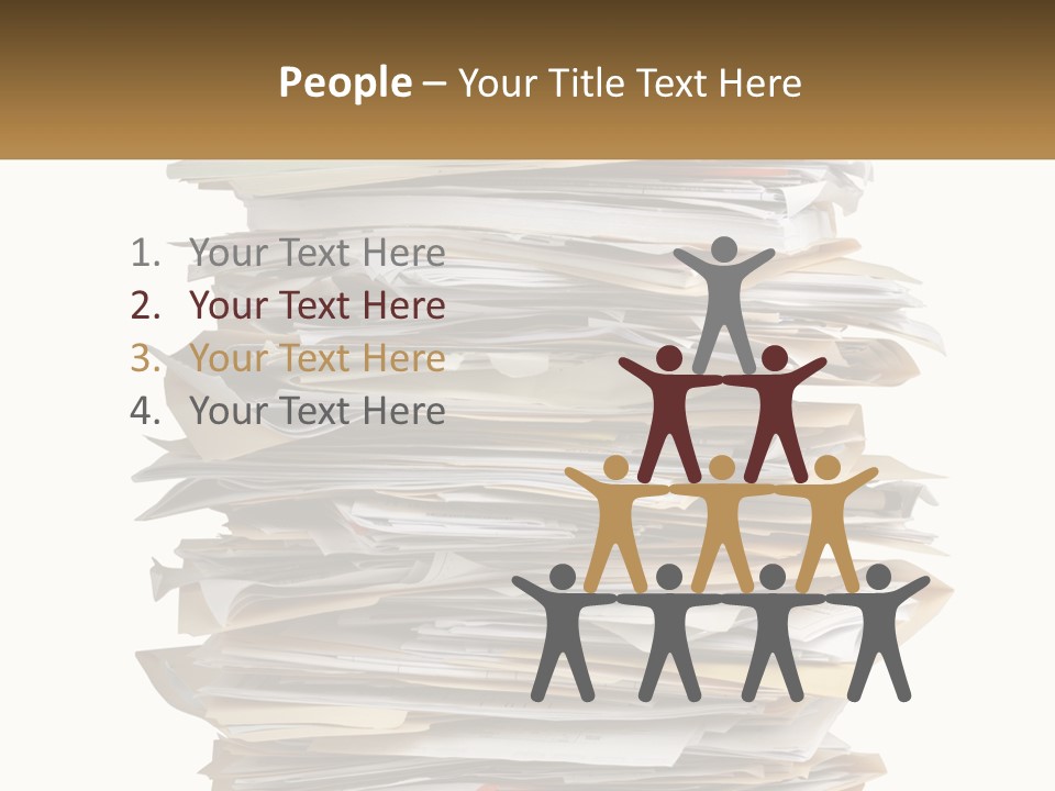 White Office File PowerPoint Template