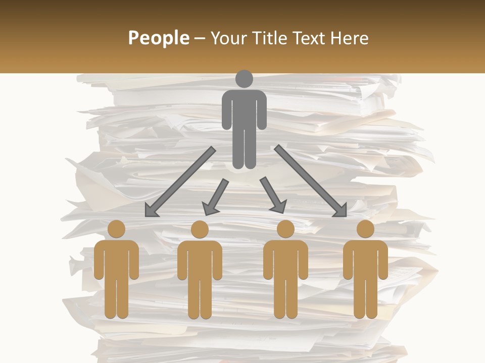 White Office File PowerPoint Template