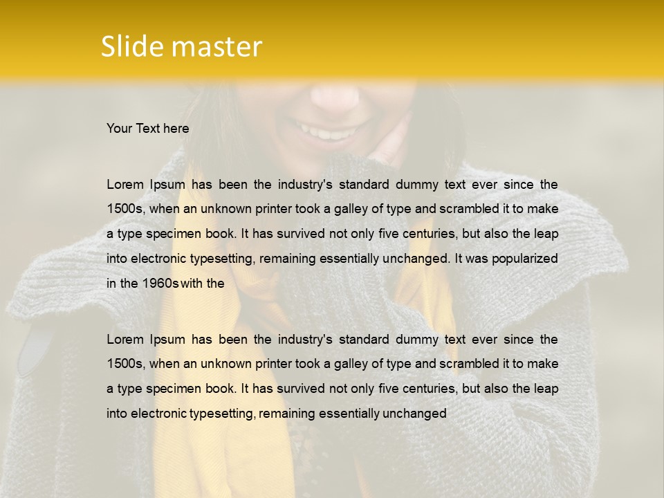 Autumn Face Cheerful PowerPoint Template