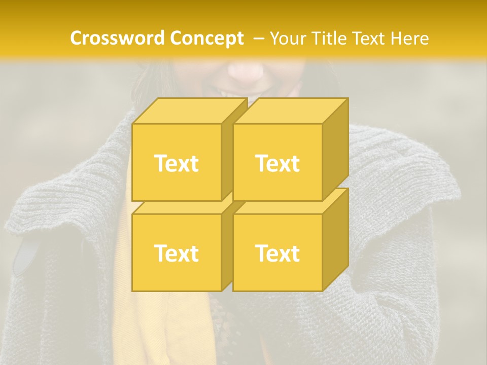 Autumn Face Cheerful PowerPoint Template