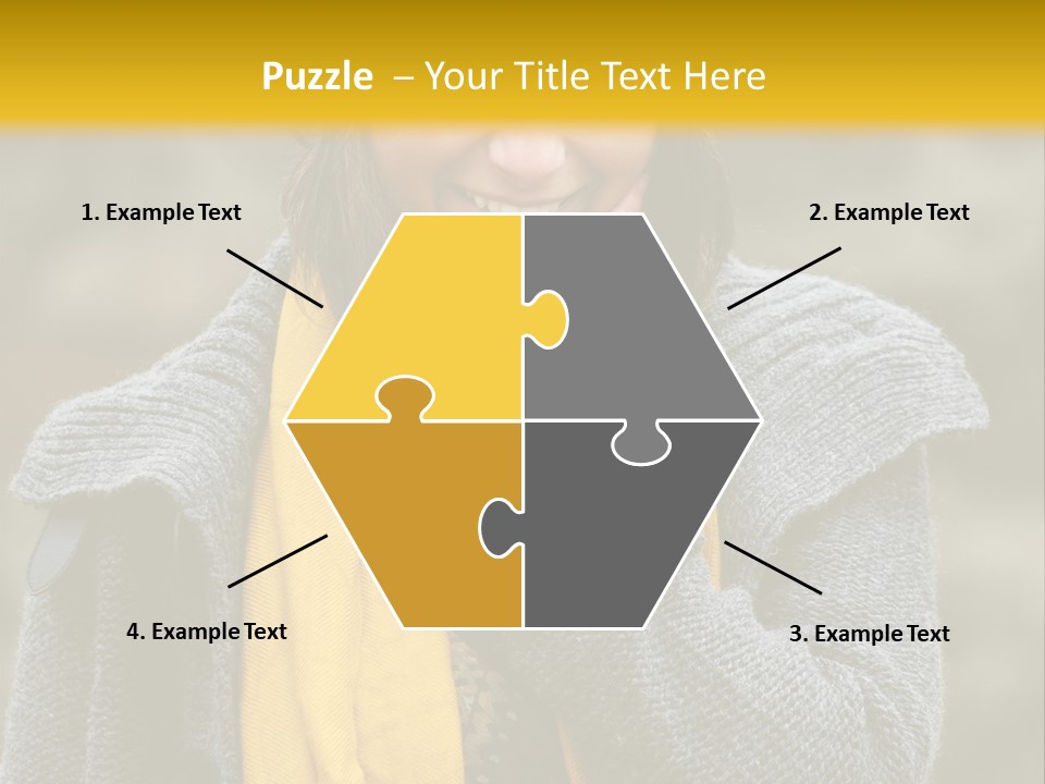 Autumn Face Cheerful PowerPoint Template