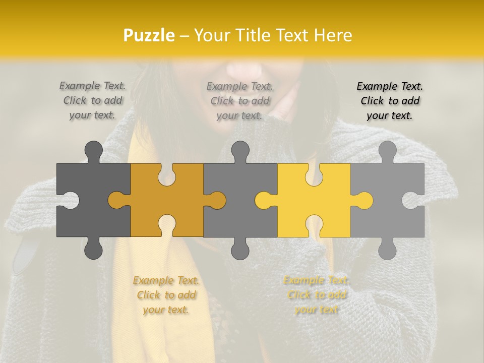 Autumn Face Cheerful PowerPoint Template