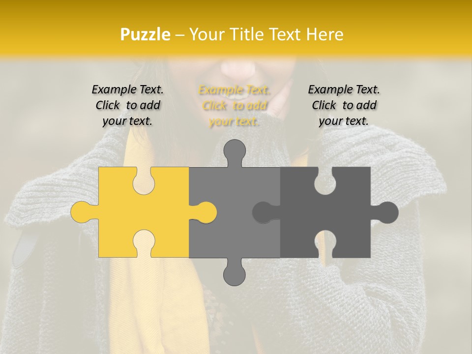 Autumn Face Cheerful PowerPoint Template