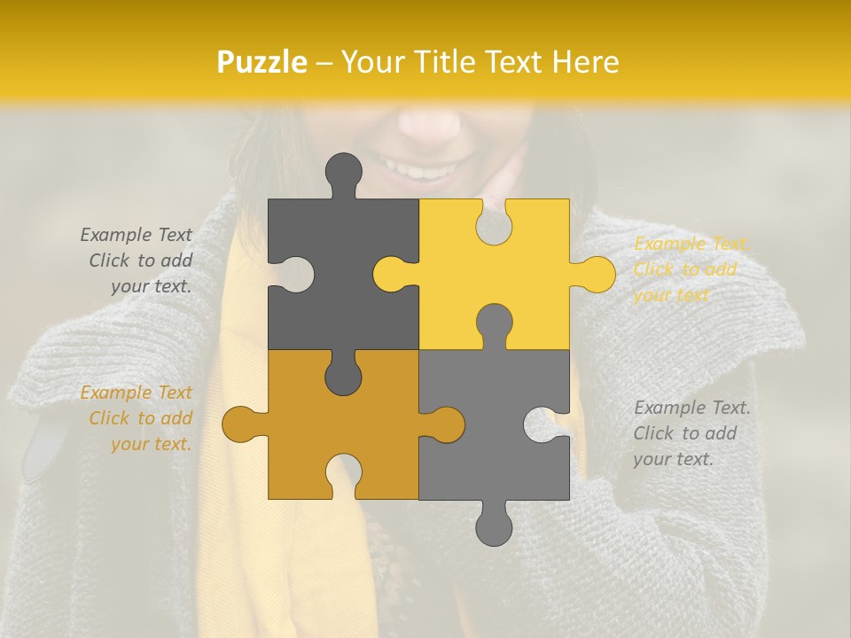 Autumn Face Cheerful PowerPoint Template