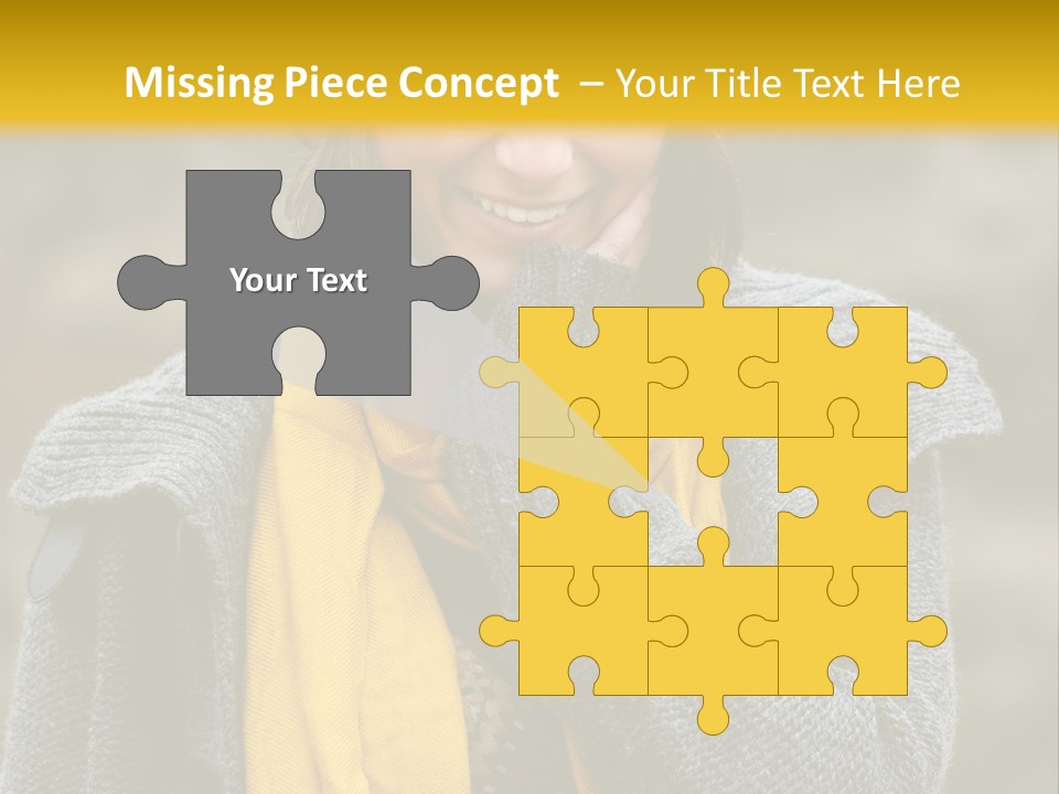 Autumn Face Cheerful PowerPoint Template