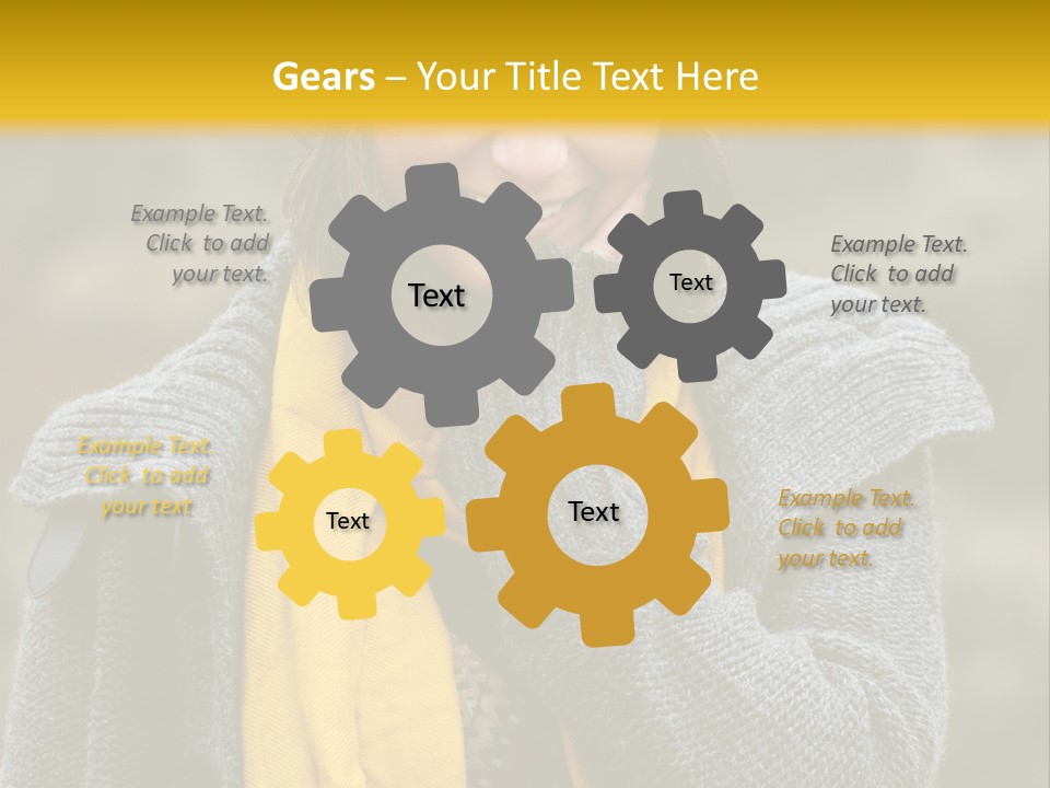 Autumn Face Cheerful PowerPoint Template