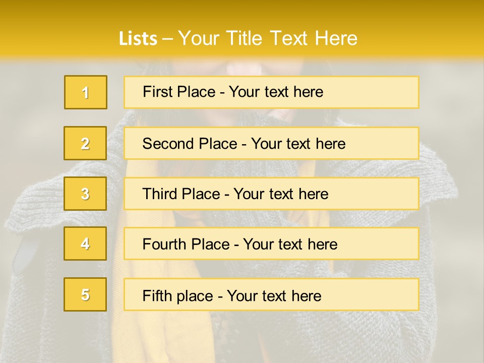 Autumn Face Cheerful PowerPoint Template
