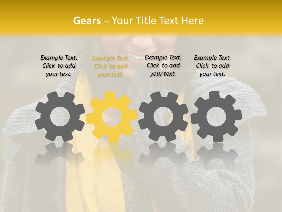 Autumn Face Cheerful PowerPoint Template