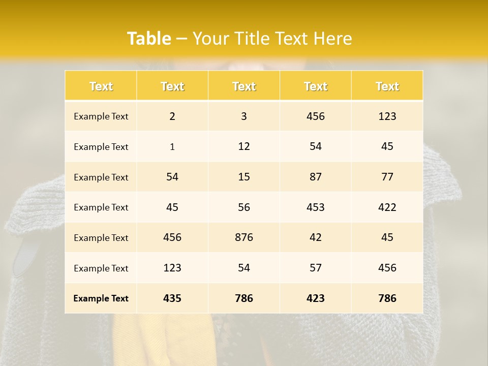 Autumn Face Cheerful PowerPoint Template