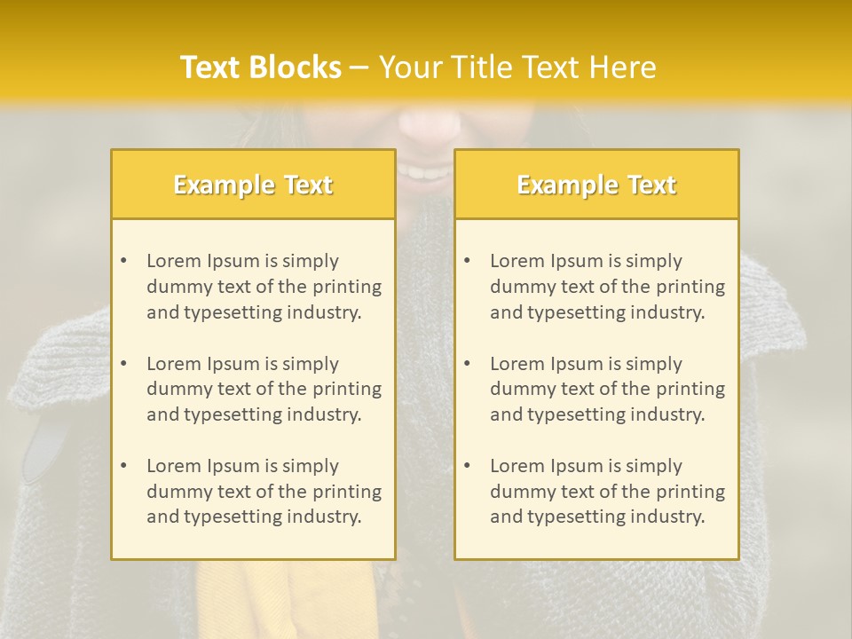 Autumn Face Cheerful PowerPoint Template