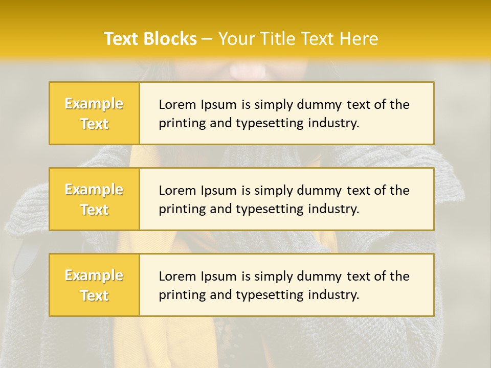 Autumn Face Cheerful PowerPoint Template