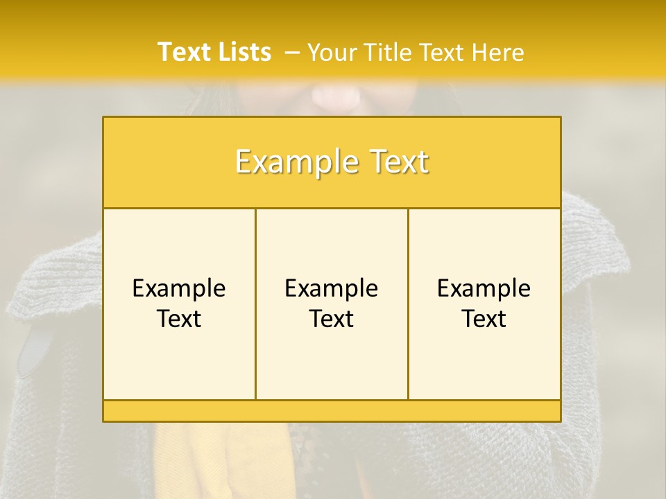 Autumn Face Cheerful PowerPoint Template