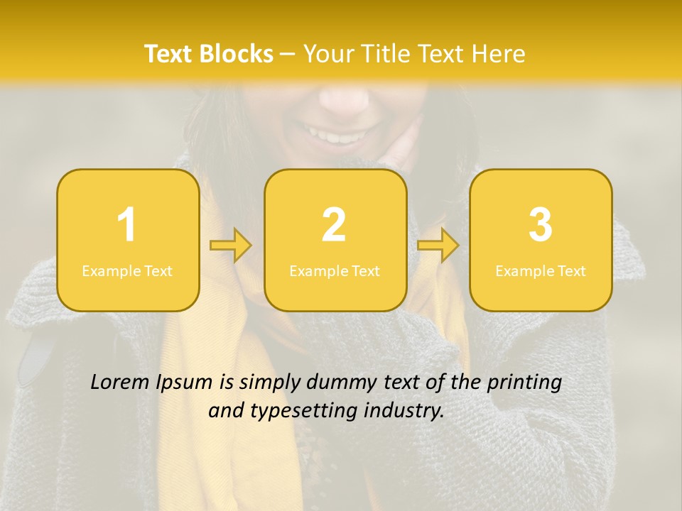 Autumn Face Cheerful PowerPoint Template