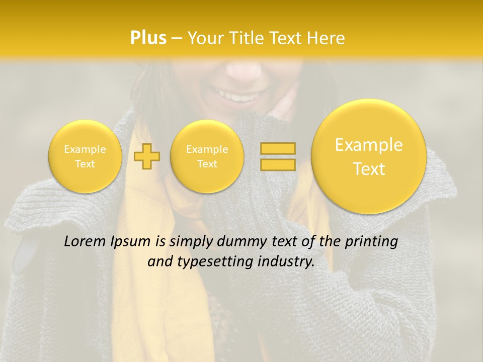 Autumn Face Cheerful PowerPoint Template