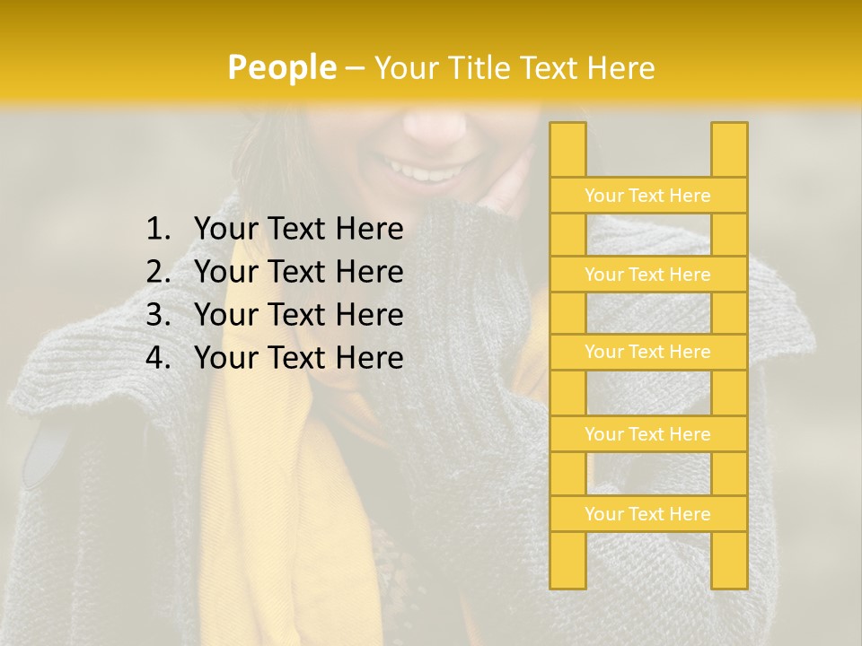 Autumn Face Cheerful PowerPoint Template