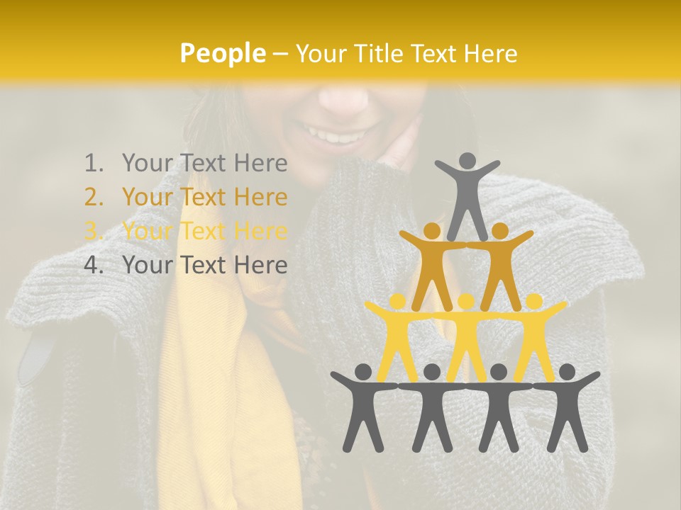 Autumn Face Cheerful PowerPoint Template