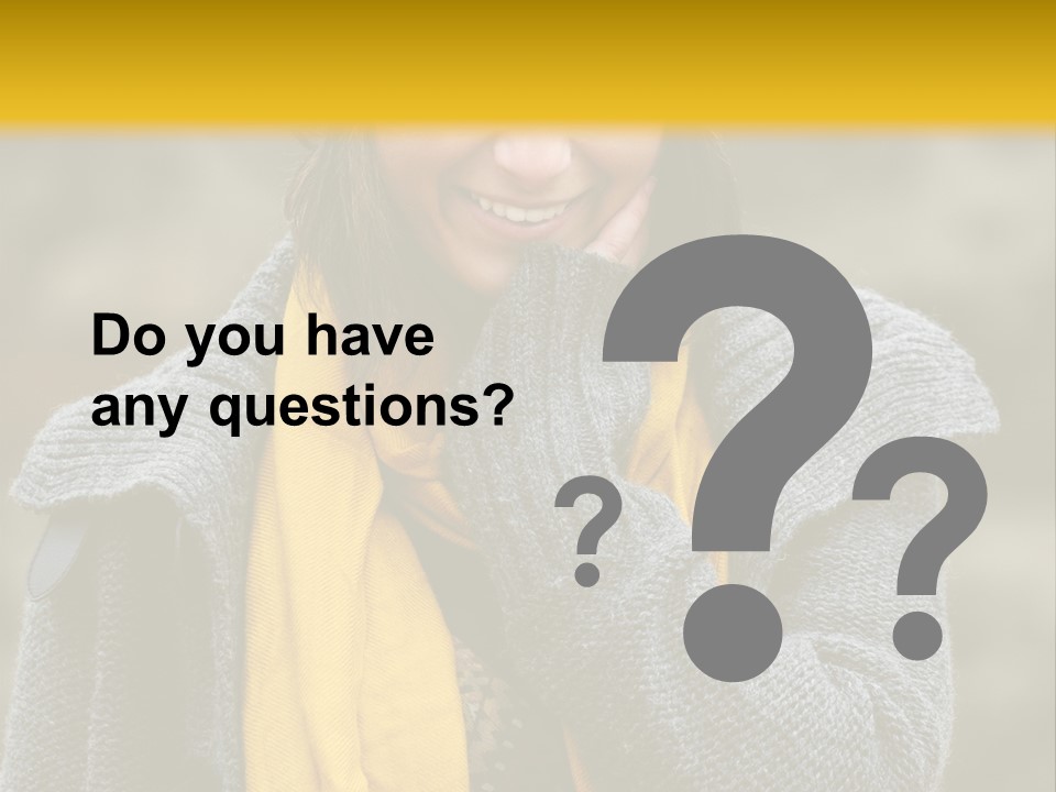 Autumn Face Cheerful PowerPoint Template