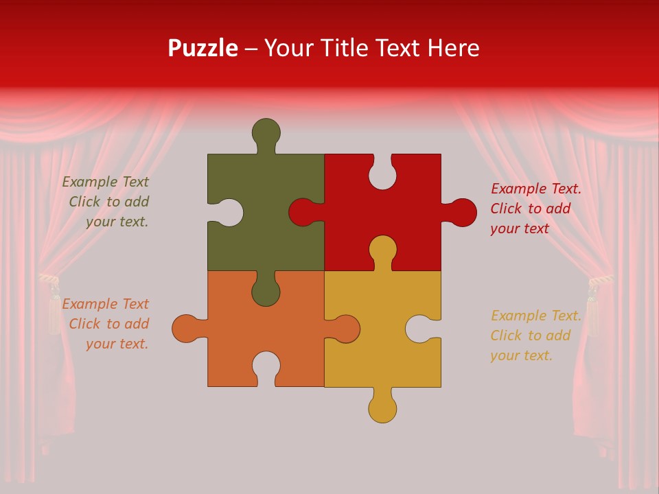 Drama Stage Act PowerPoint Template