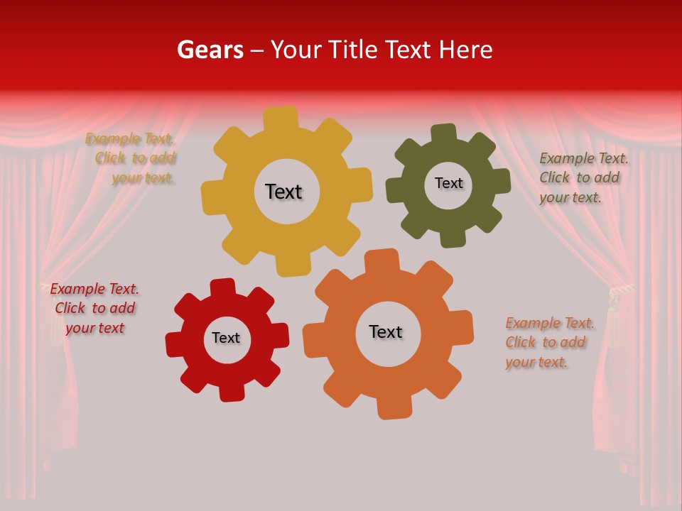 Drama Stage Act PowerPoint Template