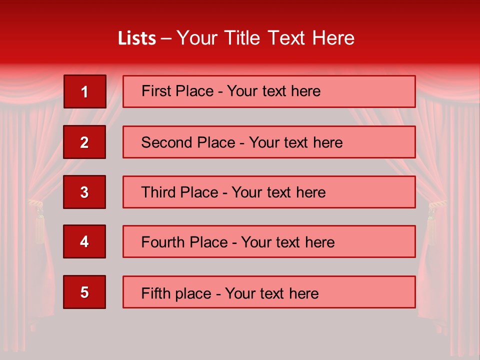 Drama Stage Act PowerPoint Template