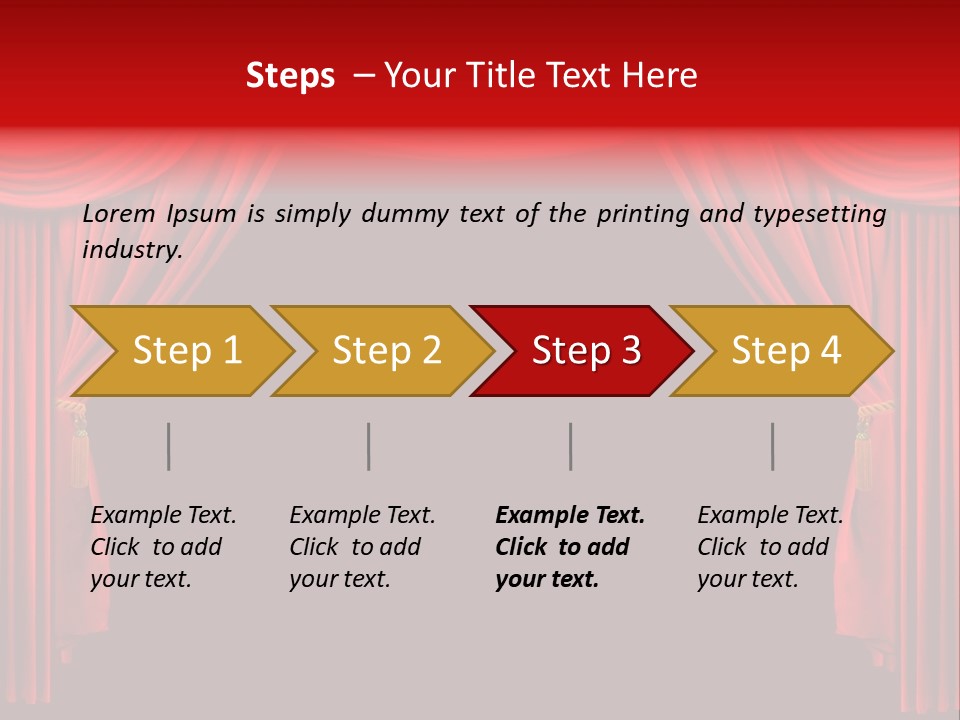 Drama Stage Act PowerPoint Template