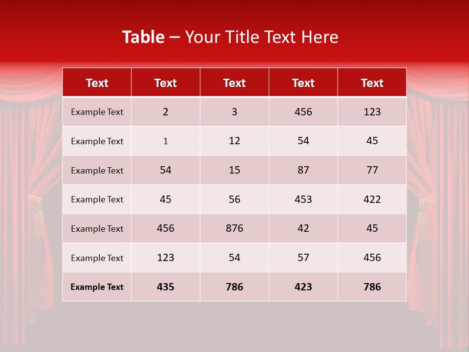 Drama Stage Act PowerPoint Template