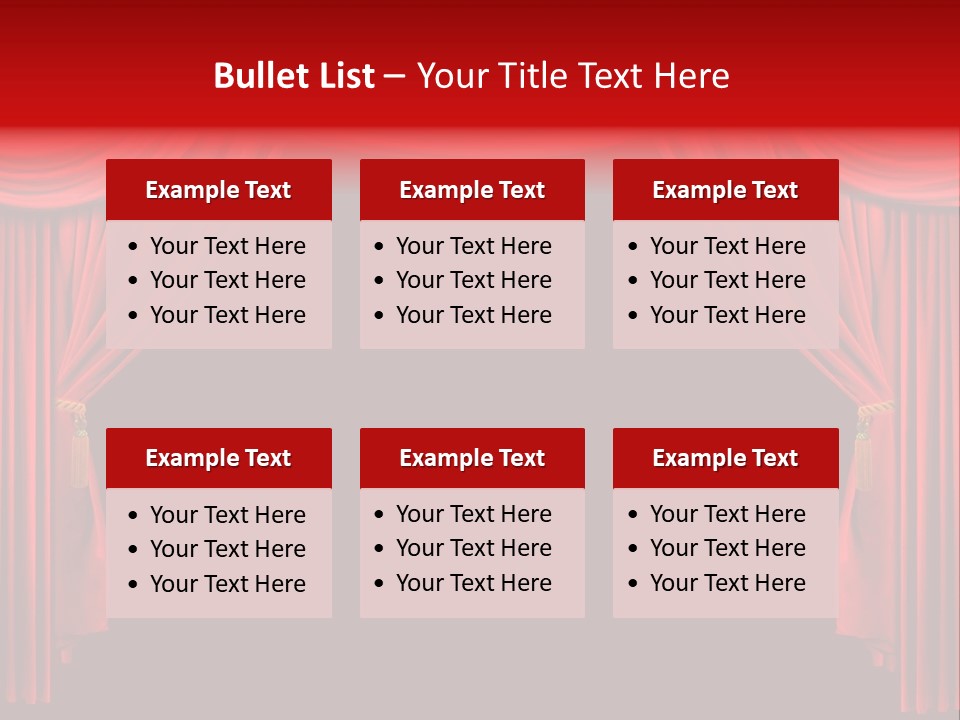 Drama Stage Act PowerPoint Template