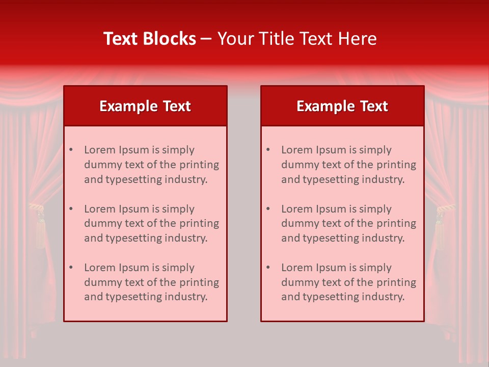 Drama Stage Act PowerPoint Template