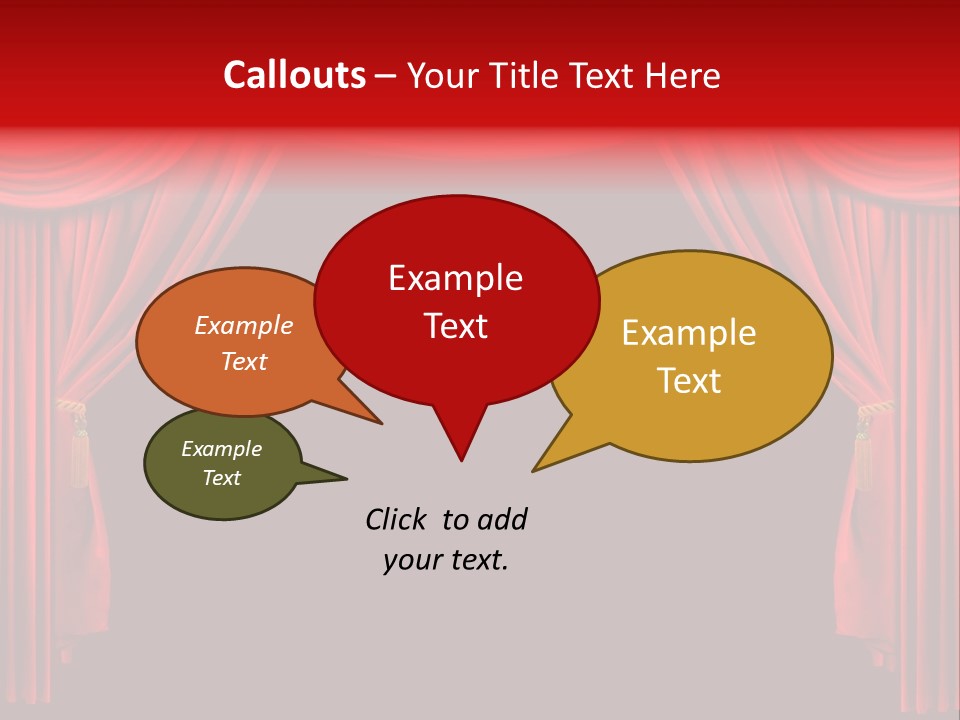 Drama Stage Act PowerPoint Template