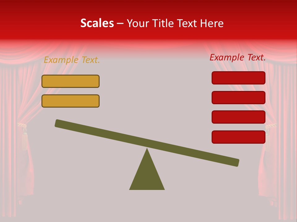 Drama Stage Act PowerPoint Template