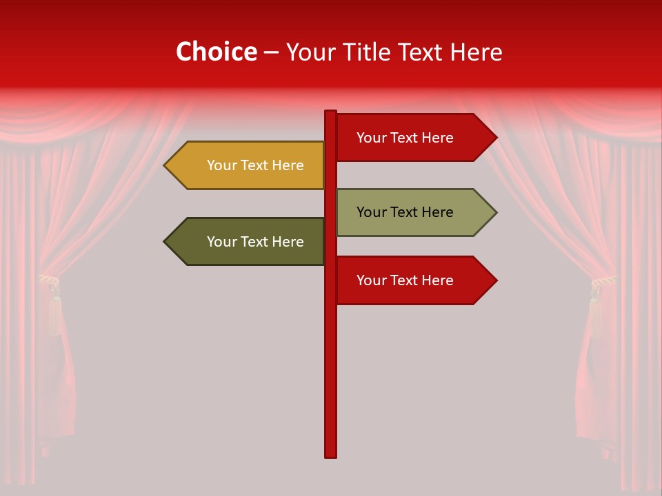 Drama Stage Act PowerPoint Template