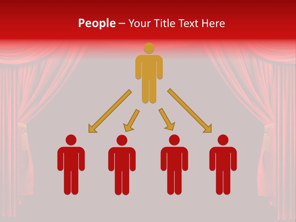 Drama Stage Act PowerPoint Template