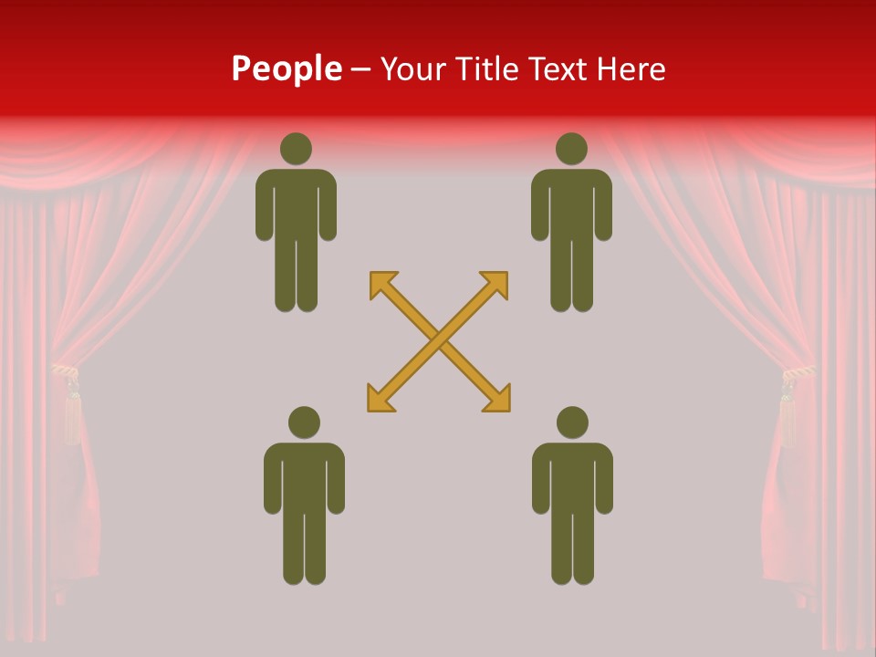 Drama Stage Act PowerPoint Template