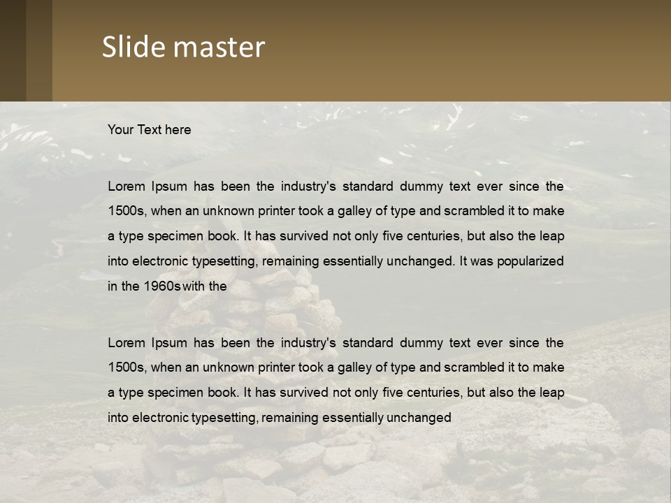 Vista Range Altitude PowerPoint Template