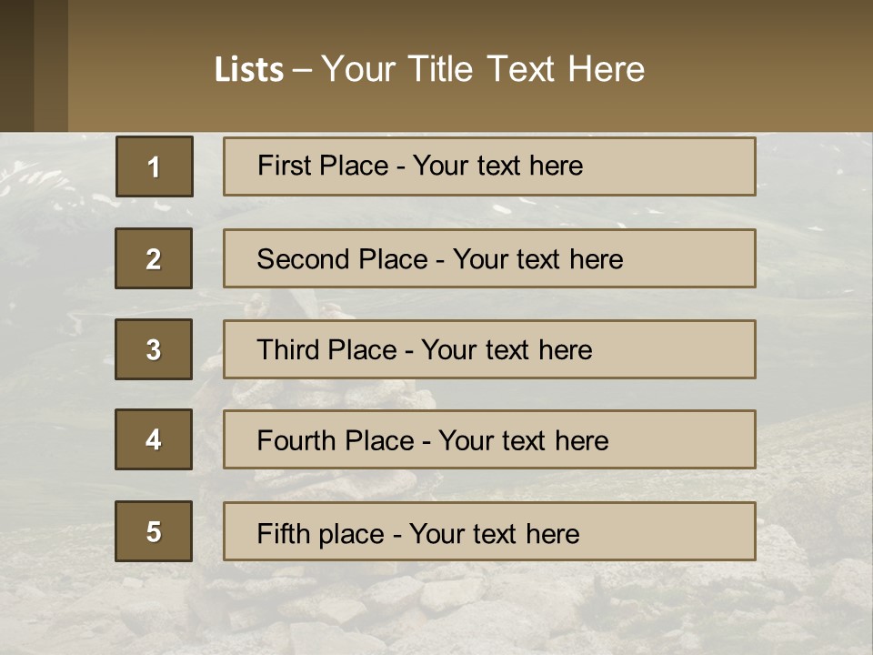 Vista Range Altitude PowerPoint Template