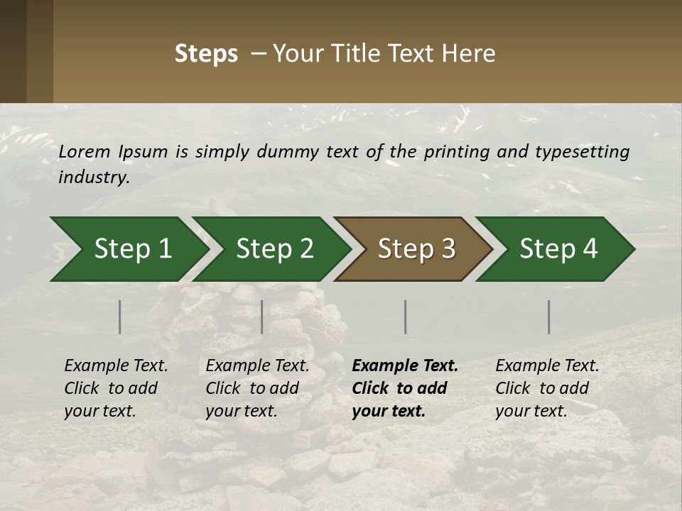 Vista Range Altitude PowerPoint Template