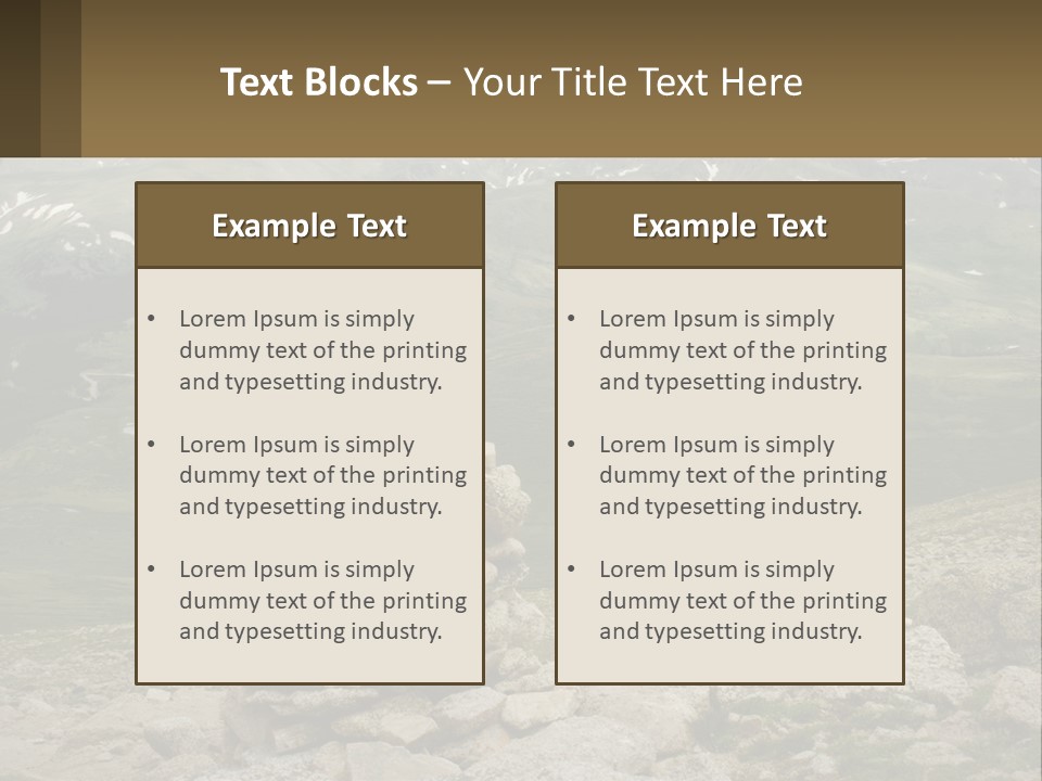 Vista Range Altitude PowerPoint Template