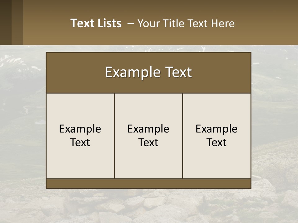 Vista Range Altitude PowerPoint Template