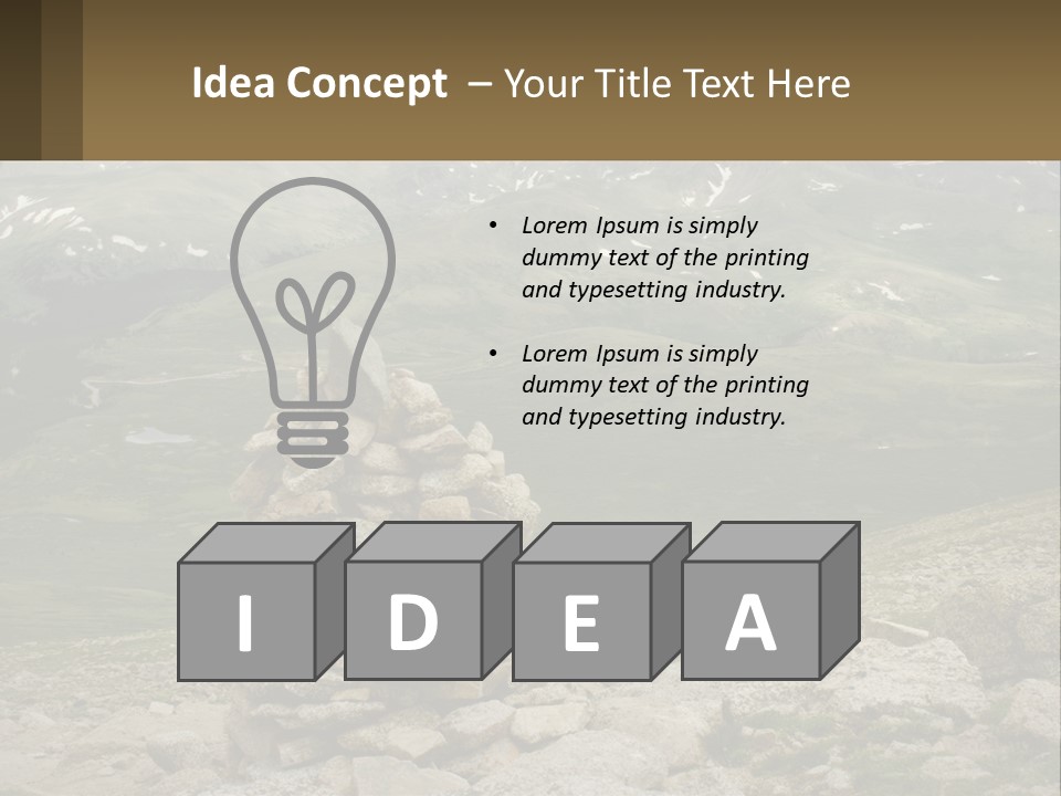 Vista Range Altitude PowerPoint Template
