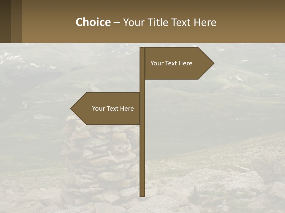 Vista Range Altitude PowerPoint Template